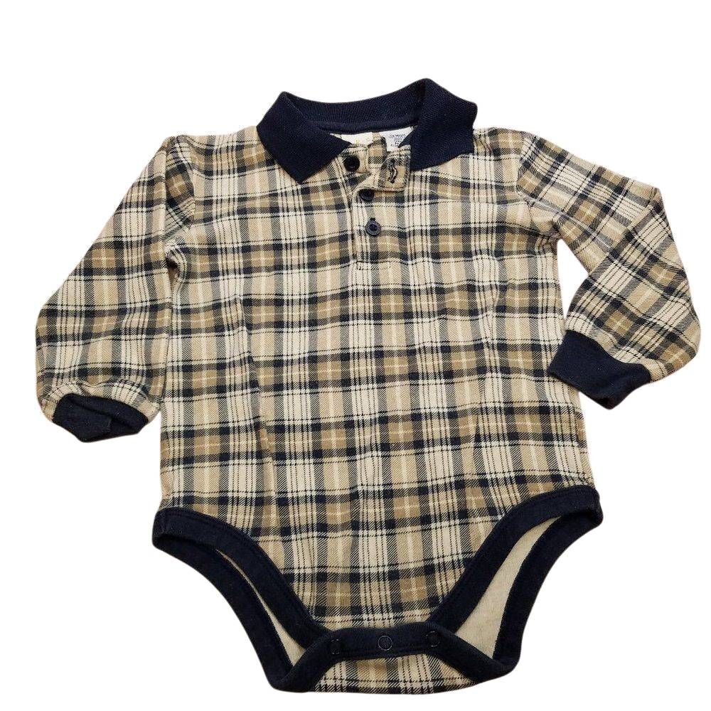 TKS polo long sleeve onesie 18 months